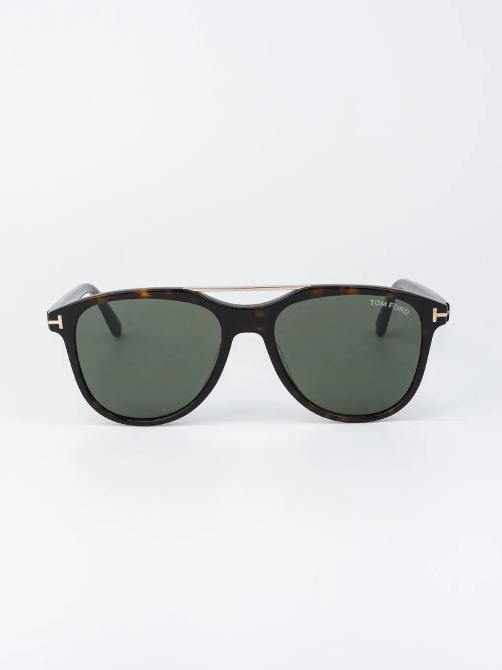 Tom Ford DAMIAN-02 Women Sunglasses Havana Green Pilot FT1098 52N NEW AUTHENTIC